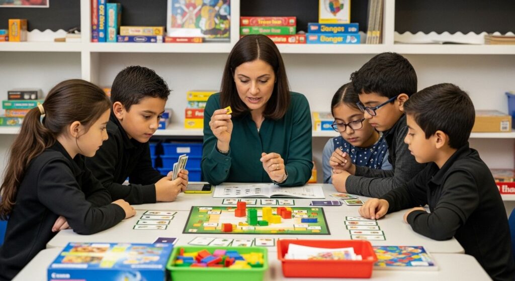 lernen durch spiele, unterricht, kinder