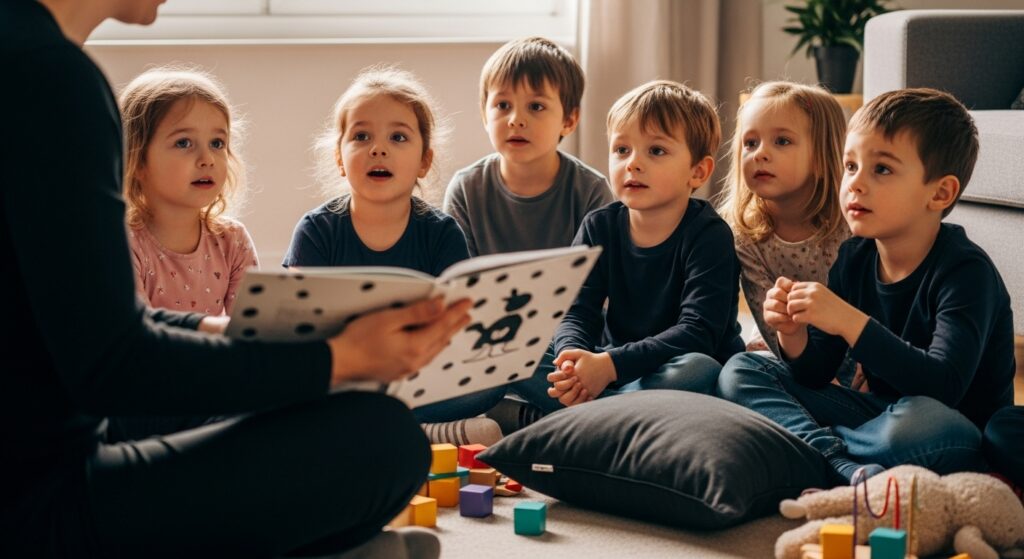 kinderbildung durch geschichten kind storytime