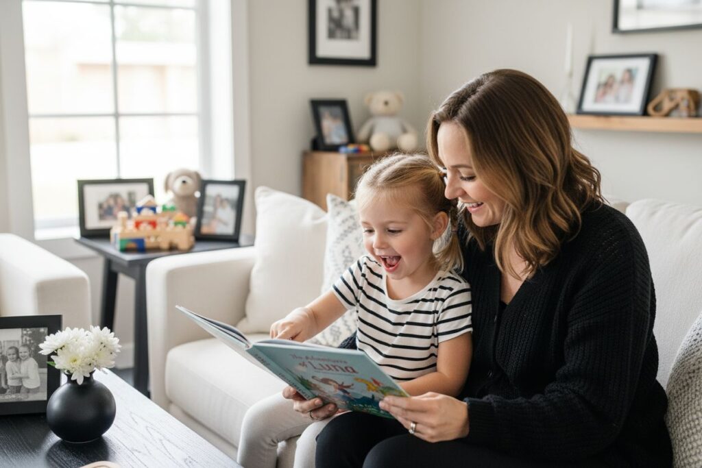 personalisiertes Vorlesen Familie Kind