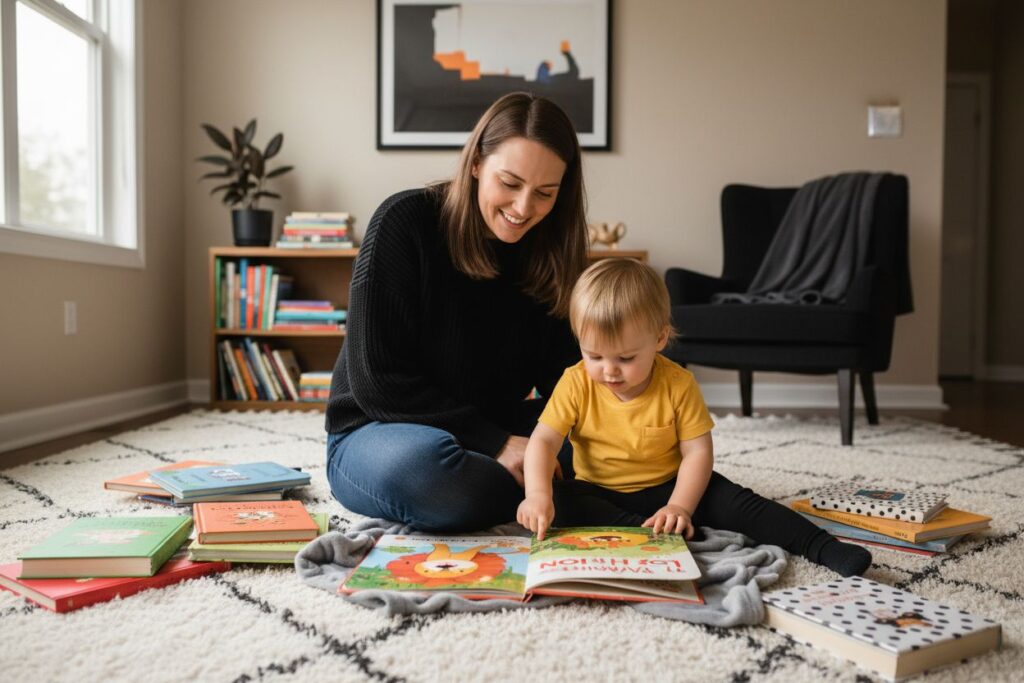 altersgerechte geschichten auswählen, kinderbücher, eltern-kind lesesituation