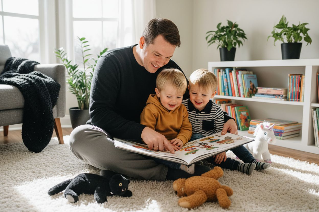 hauslese, familie, kindergeschichten