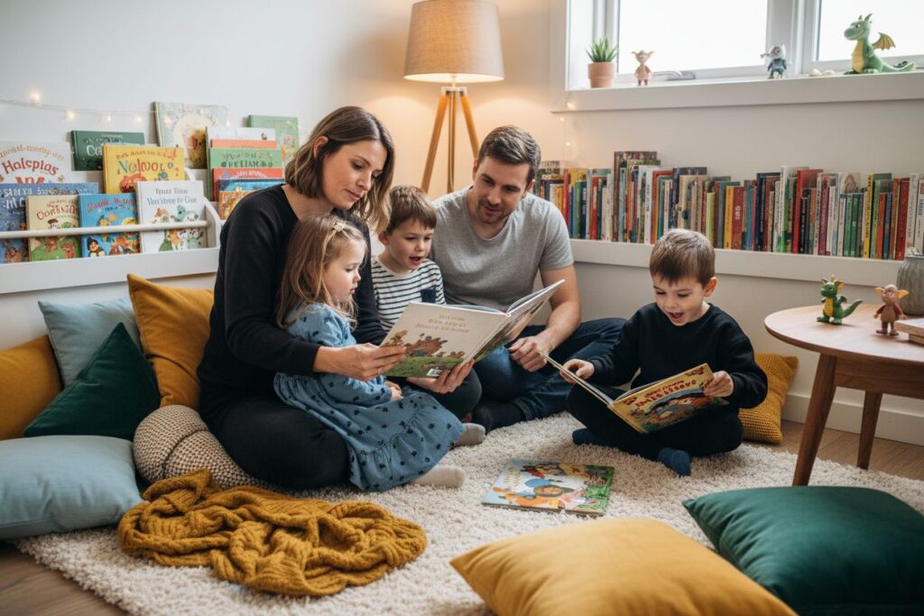 kreative Leseumgebung Kinder