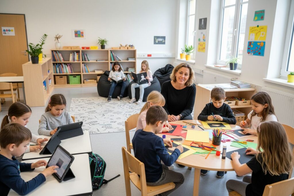 personalisiertes Lernen modernes Klassenzimmer