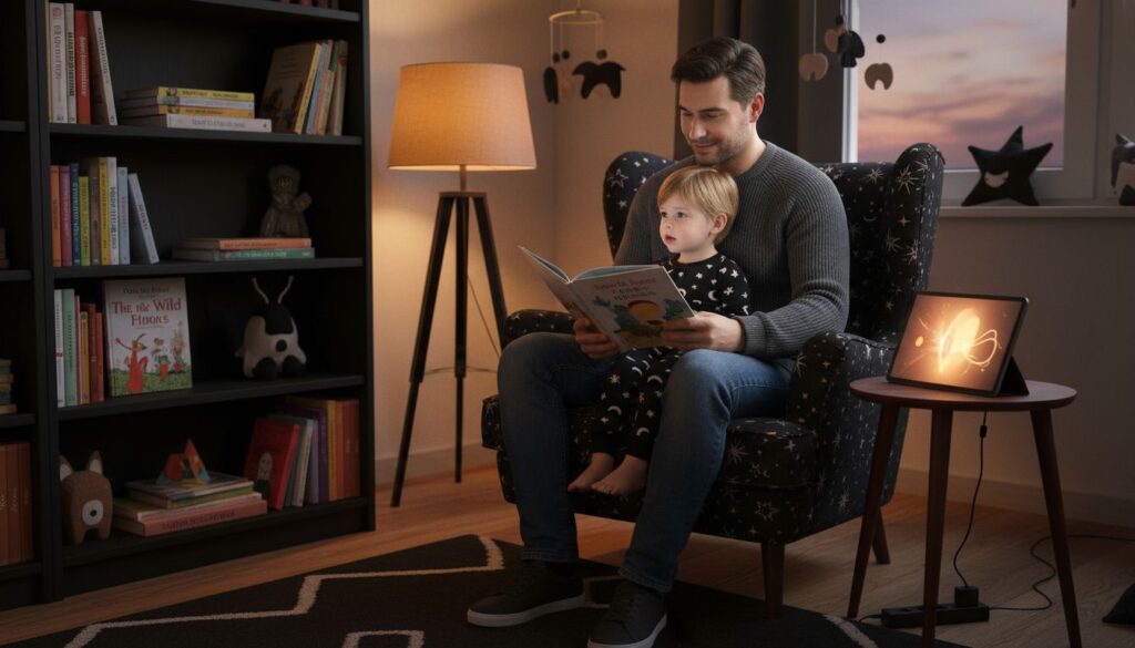 Vorlesen Kind Vater