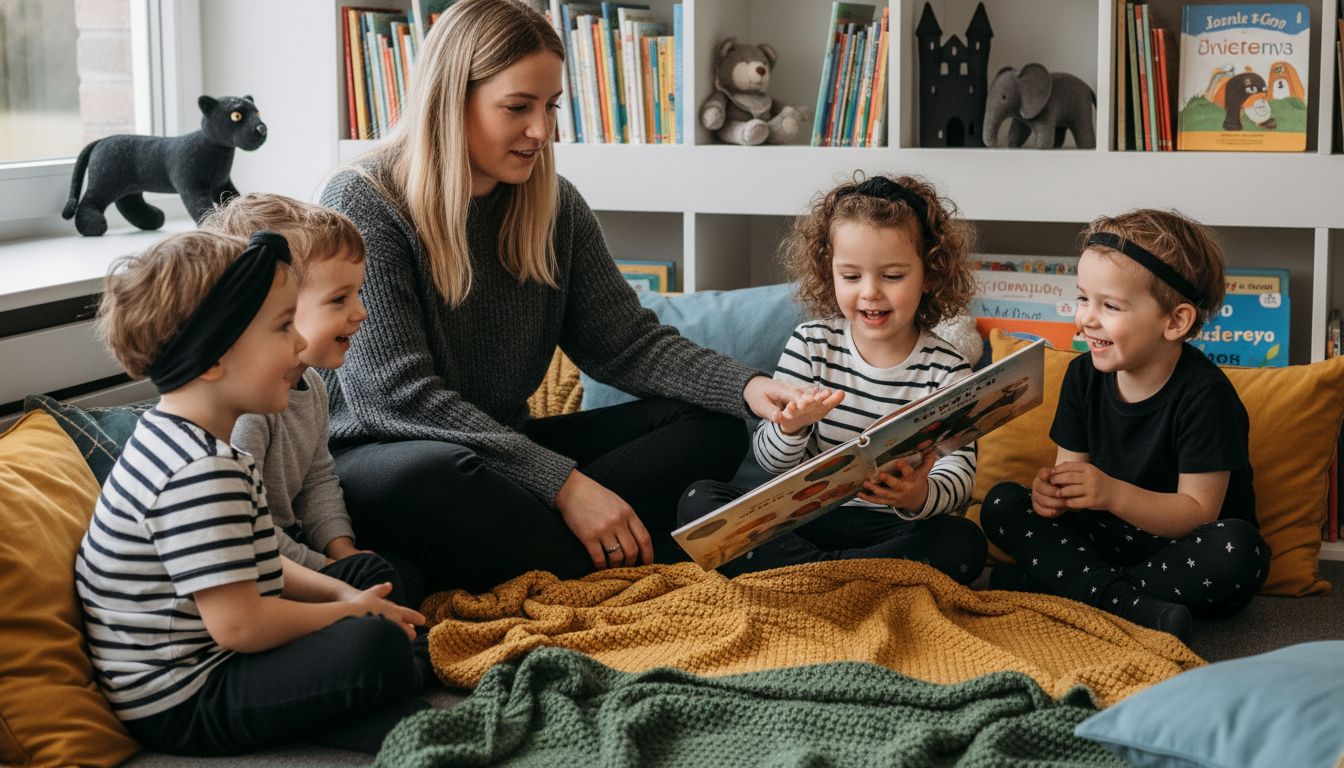 Kinder Geschichtenerzählen Leseecke
