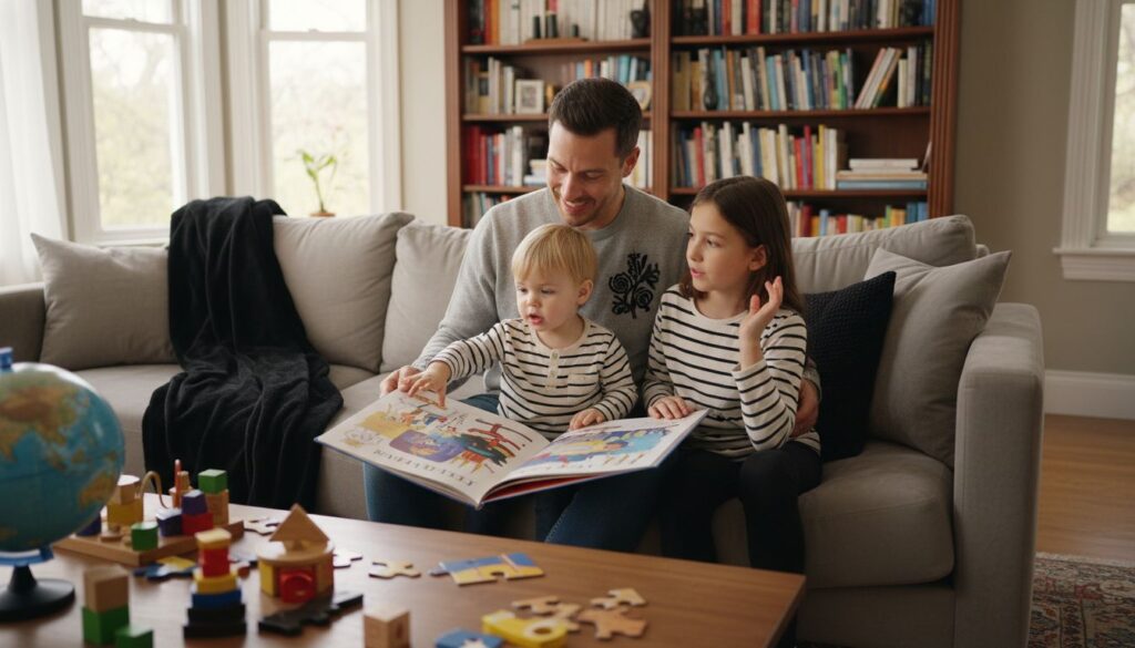 Familie Storytelling Wohnzimmer