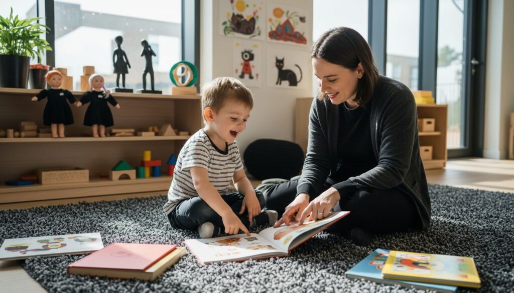 Kind Betreuer Vorlesen