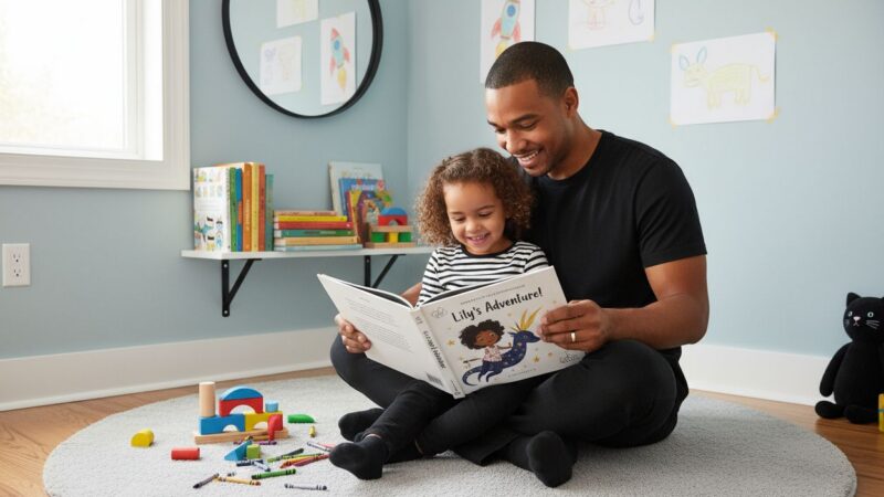 personalisierte Kindergeschichten, Eltern Kinder Lesen, kreatives Vorlesen