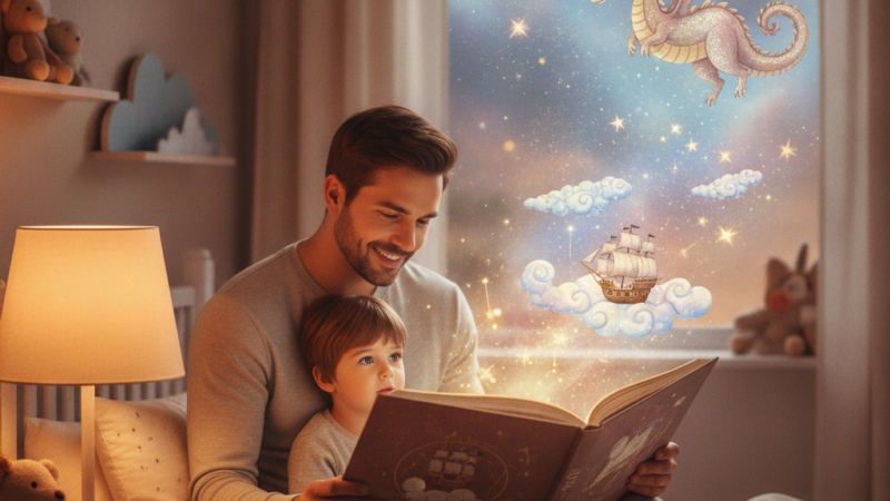 gute nacht geschichten für kinder selbst erfinden tipps